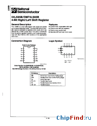 Datasheet DM74LS95BN manufacturer National Semiconductor