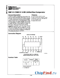 Datasheet DM8131 manufacturer National Semiconductor