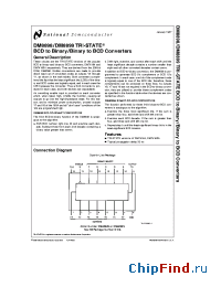 Datasheet DM8898N manufacturer National Semiconductor
