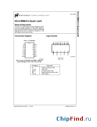 Datasheet DM9314 manufacturer National Semiconductor