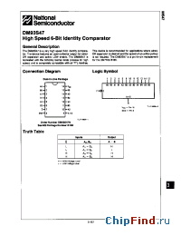 Datasheet DM93S47 manufacturer National Semiconductor