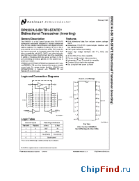 Datasheet DP8307A manufacturer National Semiconductor