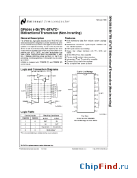Datasheet DP8308N manufacturer National Semiconductor