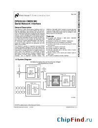 Datasheet DP83910A manufacturer National Semiconductor