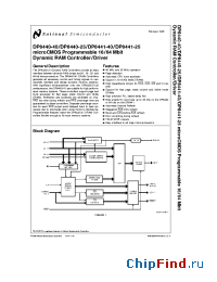Datasheet DP8440VLJ-25 manufacturer National Semiconductor