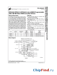 Datasheet DP8500 manufacturer National Semiconductor