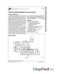 Datasheet DP8572A manufacturer National Semiconductor