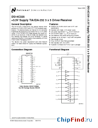 Datasheet DS14C335MSAX manufacturer National Semiconductor