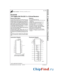 Datasheet DS14C535TMSAX manufacturer National Semiconductor