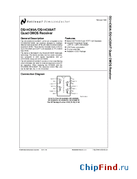 Datasheet DS14C89AT manufacturer National Semiconductor