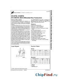 Datasheet DS16F95W-MCP manufacturer National Semiconductor