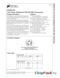 Datasheet DS36C278 manufacturer National Semiconductor