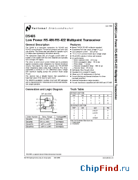 Datasheet DS485TMX manufacturer National Semiconductor