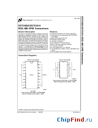 Datasheet DS75160A производства National Semiconductor
