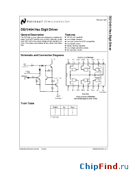 Datasheet DS75494N manufacturer National Semiconductor