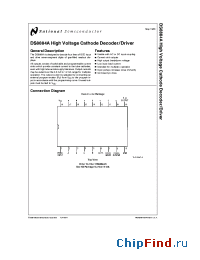 Datasheet DS8884AN manufacturer National Semiconductor