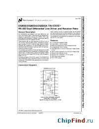 Datasheet DS8922A manufacturer National Semiconductor