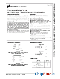 Datasheet DS90LT012ATMF manufacturer National Semiconductor