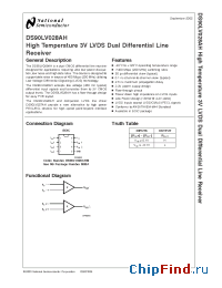 Datasheet DS90LV028AH manufacturer National Semiconductor