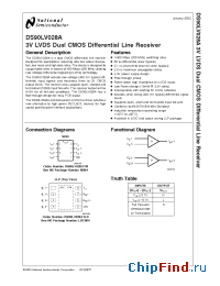 Datasheet DS90LV028ATLD manufacturer National Semiconductor