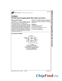 Datasheet DS9636A manufacturer National Semiconductor