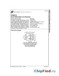 Datasheet DS9637A manufacturer National Semiconductor