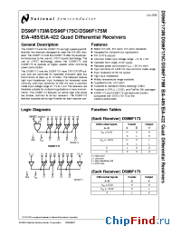 Datasheet DS96F173M manufacturer National Semiconductor