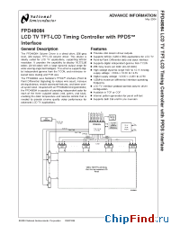 Datasheet FPD48084 manufacturer National Semiconductor
