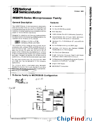 Datasheet INS8070 manufacturer National Semiconductor