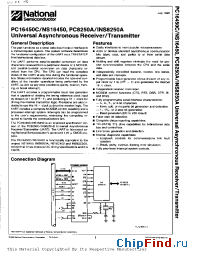Datasheet INS8250 manufacturer National Semiconductor