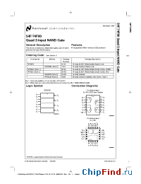 Datasheet JM38510/33001B2A производства National Semiconductor