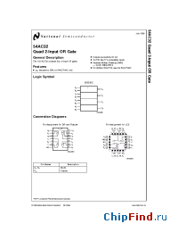 Datasheet JM38510/75201BCA производства National Semiconductor