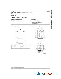 Datasheet JM38510/75204BCA производства National Semiconductor