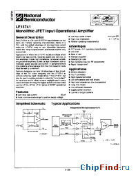 Datasheet LF13741 manufacturer National Semiconductor