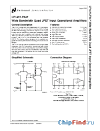 Datasheet LF147D/883 manufacturer National Semiconductor