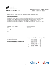 Datasheet LF157AH manufacturer National Semiconductor