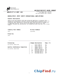 Datasheet LF157AH/883 manufacturer National Semiconductor