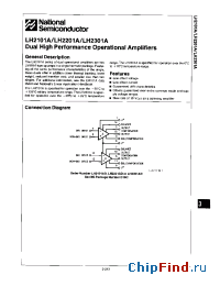Datasheet LH2101AD производства National Semiconductor
