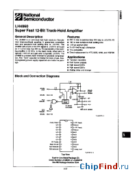 Datasheet LH4860C manufacturer National Semiconductor