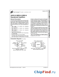 Datasheet LM101AJ manufacturer National Semiconductor