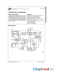 Datasheet LM1042 manufacturer National Semiconductor