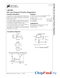 Datasheet LM1084ISX-12 manufacturer National Semiconductor