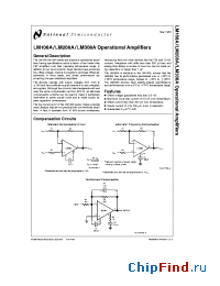 Datasheet LM108A manufacturer National Semiconductor