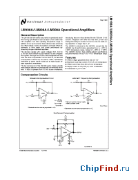 Datasheet LM108AWG/883 manufacturer National Semiconductor