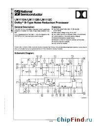 Datasheet LM1112C manufacturer National Semiconductor