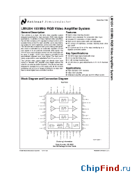 Datasheet LM1204 manufacturer National Semiconductor