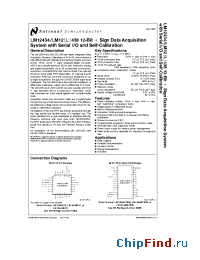 Datasheet LM12438CIWM manufacturer National Semiconductor