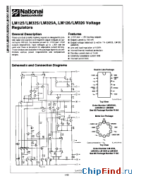 Datasheet LM125H manufacturer National Semiconductor