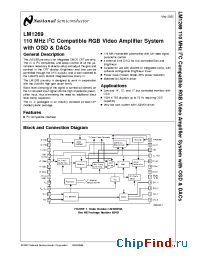 Datasheet LM1269NA manufacturer National Semiconductor