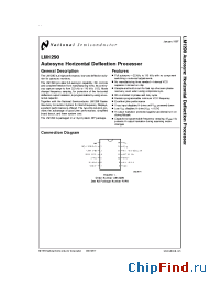 Datasheet LM1290N manufacturer National Semiconductor